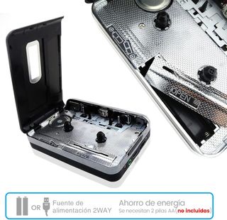 Reshow Reproductor Cassette USB Auto Reverse