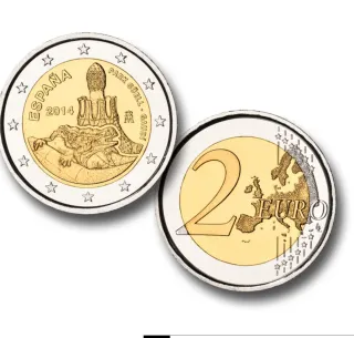 2 Euro Proof Carterita Park Güell Antoni Gaudí