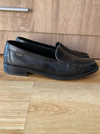Mocasines de piel Loren's negros