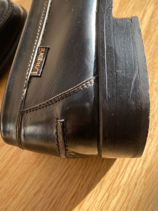 Mocasines de piel Loren's negros