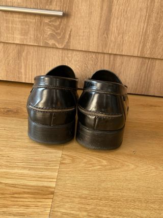 Mocasines de piel Loren's negros