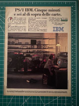 Pubblicità PS/1 IBM