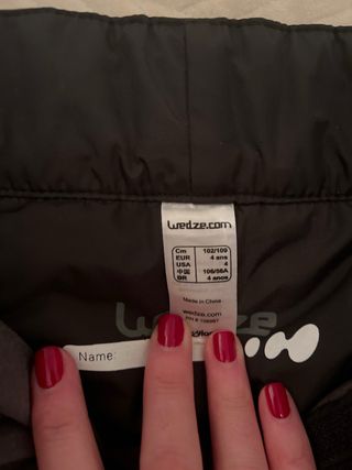 Pantalón de esquí para niño negro