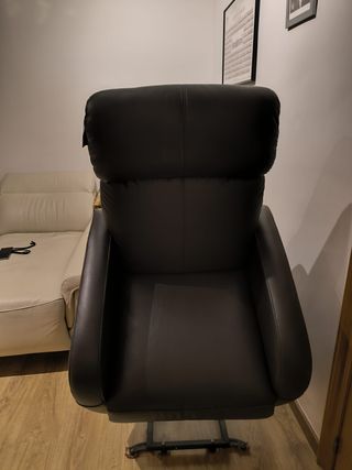 Sillón de piel ajustable masaje ergonómico