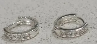 Pendientes Moissanita Plata Ley 925