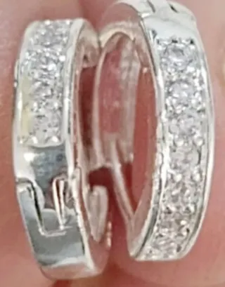 Pendientes Moissanita Plata Ley 925