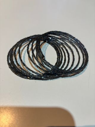 Braccialetto grigio argento