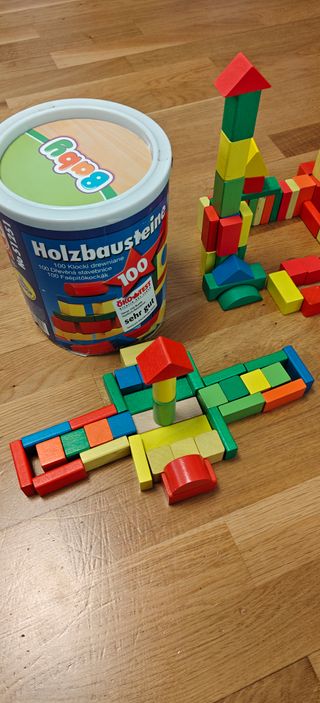 Bloques de madera construcción