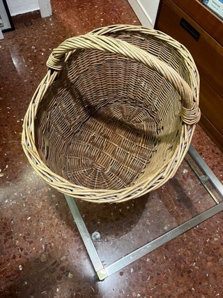 Cesta Mimbre Asa Grande