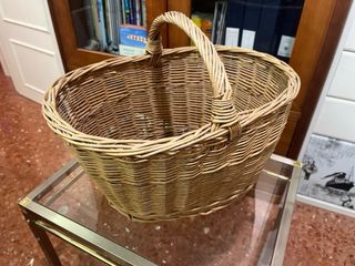 Cesta Mimbre Asa Grande