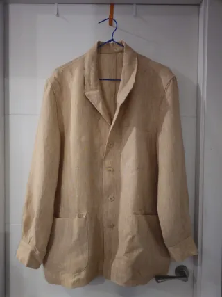 Chaqueta Enrico Lino Beige