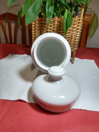 Bote Farmacia Porcelana Antiguo principios s.XX