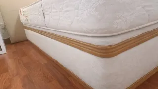 Colchón y canapé matrimonio 150x190