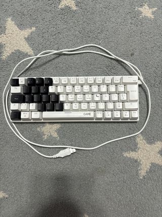 Teclado Gaming 60% Blanco y Negro