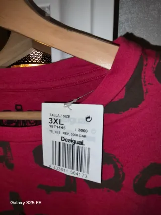 Lote 3 Camiseta  Desigual XXXL Estampada