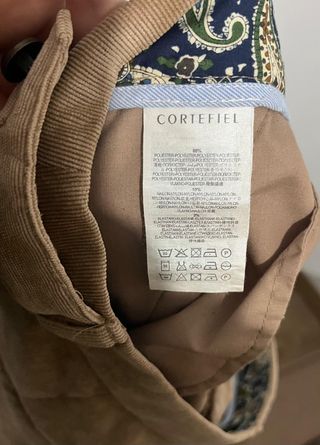 Falda de pana marrón