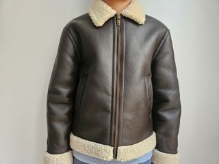 Cazadora aviador piel niño Zara