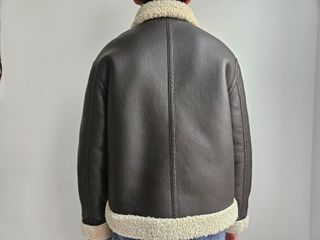 Cazadora aviador piel niño Zara