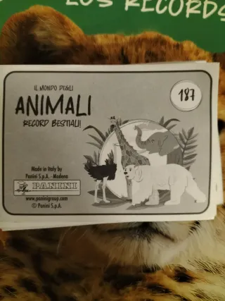 Colección Cromos Mundo Animal Los Records