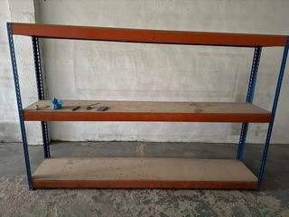 Estantería Metálica Resistente Naranja/Azul