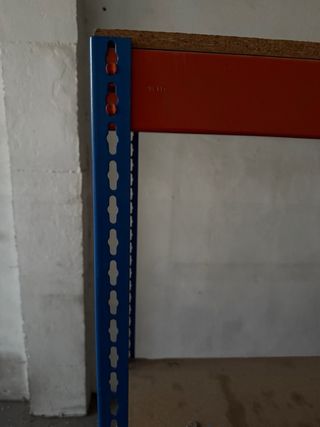 Estantería Metálica Resistente Naranja/Azul