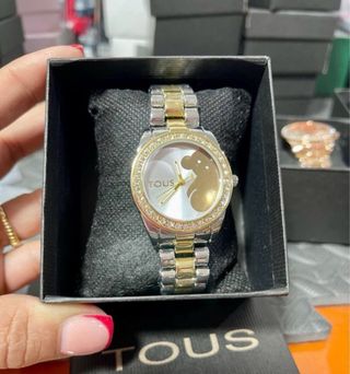 Reloj Tous Oso Dorado y Plateado