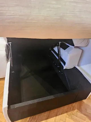 Sofá chaise longue beige + Canapé