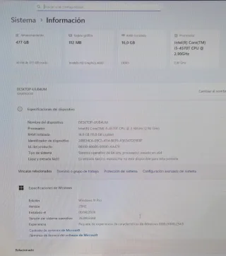 Mini PC Lenovo M93P Negro