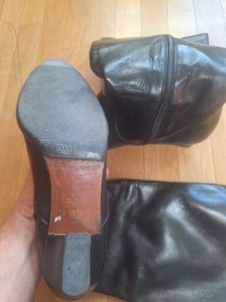 Botas de cuero negras talla 39