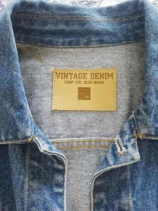 Cazadora Vaquera Clásica Azul