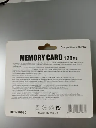 Tarjeta Memoria PS2 128MB Memory Card