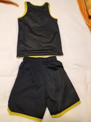 Completo sportivo Kipsta bambino nero/giallo