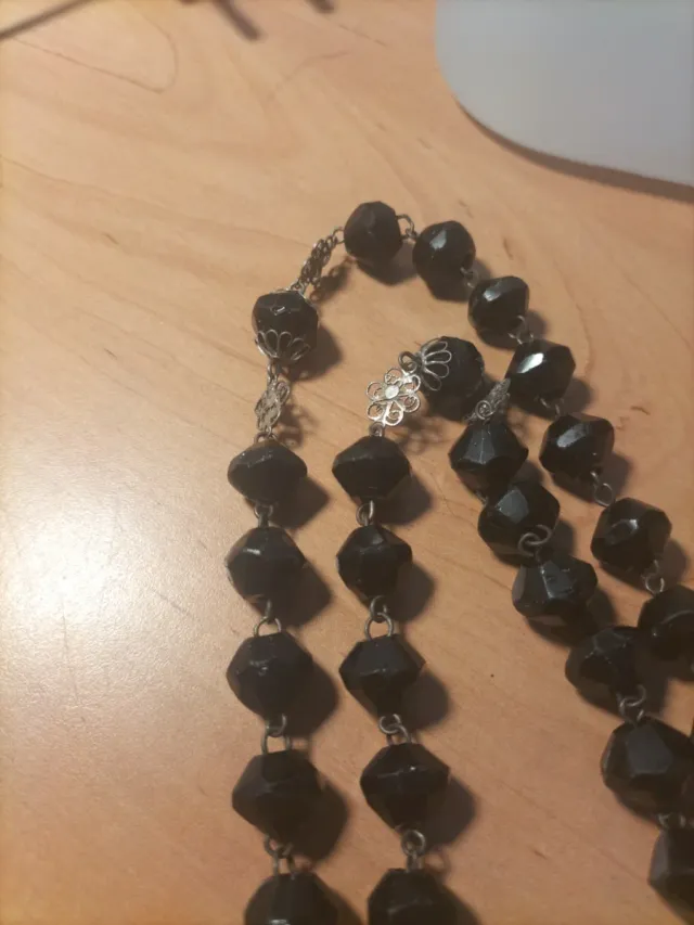 Rosario y 2 medallas vintage