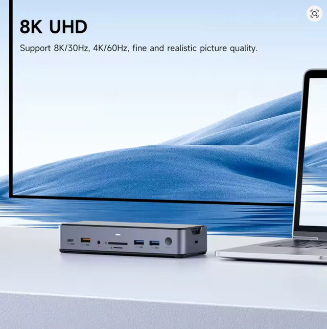 Dock HAGIBIS 8K Triple Pantalla SSD M.2