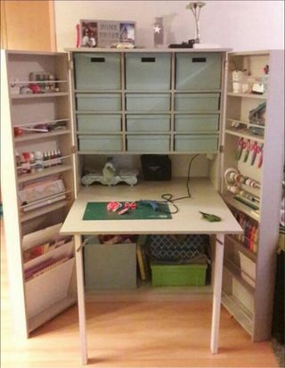 Mueble organizador para scrapbooking