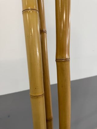 Jarrón decorativo cañas bambú y piedras