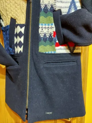 Abrigo Desigual Patchwork Multicolor