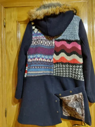 Abrigo Desigual Patchwork Multicolor