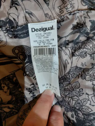 Abrigo Desigual Patchwork Multicolor