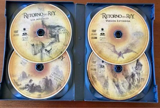 SEÑOR DE LOS ANILLOS EL RETORNO DEL REY 4 DVD