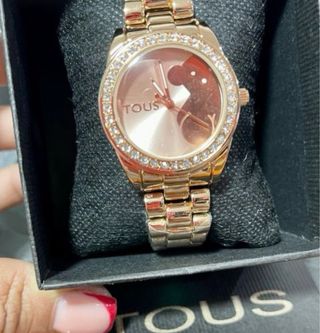 Reloj Tous Dorado y Rosa con Circonitas