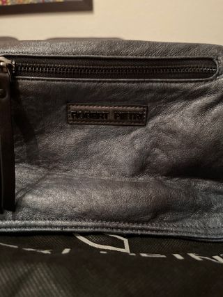 Bolso Piel Roberto Pietri Negro/Gris