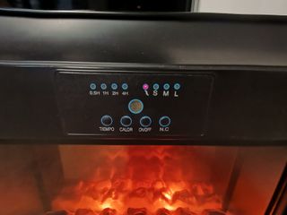 Chimenea eléctrica con mando a distancia