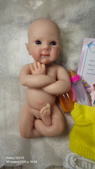Bambola Reborn in silicone da 30 cm