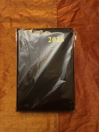 Agenda planning diario block notes 2026 nero (A5)