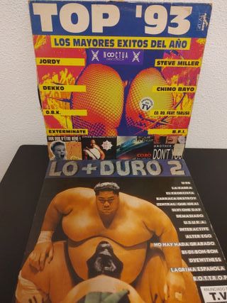 Vinilos Dobles TOP '93 y Lo+Duro 2