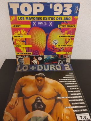 Vinilos Dobles TOP '93 y Lo+Duro 2