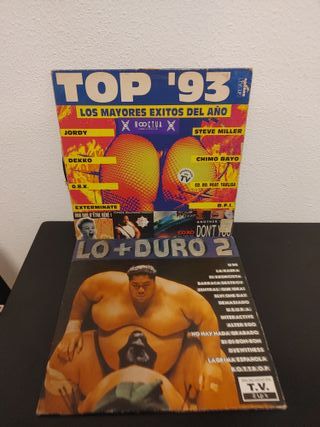 Vinilos Dobles TOP '93 y Lo+Duro 2