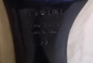 Talla 39. VICINI. Zapatos de Lujo con Tacón