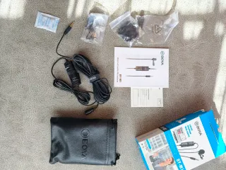 Micrófono Lavalier BOYA Negro Smartphone/Cámaras